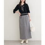 【natural couture】フラップポケットジップスカート | NICE CLAUP / OLIVE des OLIVE　OUTLET | 詳細画像2 