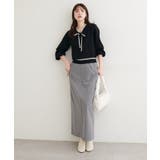 【natural couture】フラップポケットジップスカート | NICE CLAUP / OLIVE des OLIVE　OUTLET | 詳細画像3 