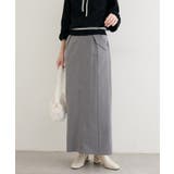 【natural couture】フラップポケットジップスカート | NICE CLAUP / OLIVE des OLIVE　OUTLET | 詳細画像4 