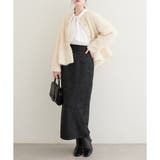 【natural couture】合皮風ポンチスエードタイトスカート | NICE CLAUP / OLIVE des OLIVE OUTLET | 詳細画像12