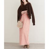 ピンク | 【natural couture】合皮風ポンチスエードタイトスカート | NICE CLAUP / OLIVE des OLIVE OUTLET