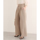 【natural couture】金釦タックワイドパンツ | NICE CLAUP / OLIVE des OLIVE　OUTLET | 詳細画像1 