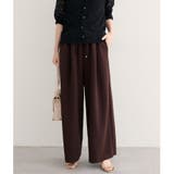 ブラウン | 【natural couture】セルフカットストレッチイージーパンツ | NICE CLAUP / OLIVE des OLIVE　OUTLET