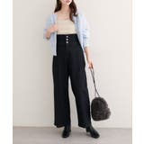 【natural couture】折り返しベルトデニムパンツ | NICE CLAUP / OLIVE des OLIVE　OUTLET | 詳細画像4 