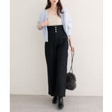 【natural couture】折り返しベルトデニムパンツ | NICE CLAUP / OLIVE des OLIVE　OUTLET | 詳細画像5 