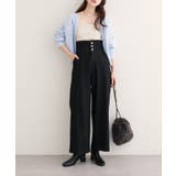 【natural couture】折り返しベルトデニムパンツ | NICE CLAUP / OLIVE des OLIVE　OUTLET | 詳細画像6 