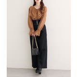 【natural couture】折り返しベルトデニムパンツ | NICE CLAUP / OLIVE des OLIVE　OUTLET | 詳細画像13 