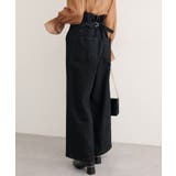 【natural couture】折り返しベルトデニムパンツ | NICE CLAUP / OLIVE des OLIVE　OUTLET | 詳細画像16 