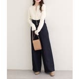 【natural couture】折り返しベルトデニムパンツ | NICE CLAUP / OLIVE des OLIVE　OUTLET | 詳細画像27 