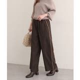 ブラウン | 【natural couture】サイドラインイージーパンツ | NICE CLAUP / OLIVE des OLIVE OUTLET