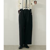 ブラック | 【natural couture】サイドボタンパンツ | NICE CLAUP / OLIVE des OLIVE　OUTLET