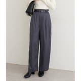 チャコール | 【natural couture】タックサテンパンツ | NICE CLAUP / OLIVE des OLIVE OUTLET
