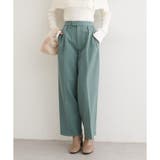 グリーン | 【natural couture】タックスラックスパンツ | NICE CLAUP / OLIVE des OLIVE OUTLET