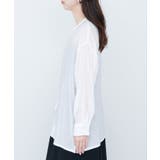 バンドカラーサイドスリットシアーシャツ | NICE CLAUP / OLIVE des OLIVE OUTLET | 詳細画像5