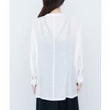 バンドカラーサイドスリットシアーシャツ | NICE CLAUP / OLIVE des OLIVE OUTLET | 詳細画像6