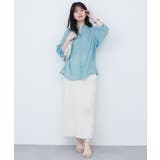 バンドカラーサイドスリットシアーシャツ | NICE CLAUP / OLIVE des OLIVE OUTLET | 詳細画像13