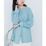 バンドカラーサイドスリットシアーシャツ | NICE CLAUP / OLIVE des OLIVE OUTLET | 詳細画像15