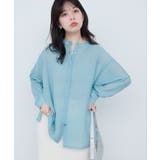 バンドカラーサイドスリットシアーシャツ | NICE CLAUP / OLIVE des OLIVE OUTLET | 詳細画像16