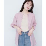 バンドカラーサイドスリットシアーシャツ | NICE CLAUP / OLIVE des OLIVE OUTLET | 詳細画像25