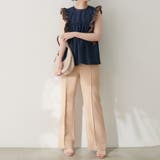 【natural couture】デニム刺繍フリルブラウス | NICE CLAUP / OLIVE des OLIVE　OUTLET | 詳細画像14 