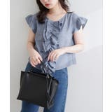 【natural couture】フロントフリルブラウス | NICE CLAUP / OLIVE des OLIVE　OUTLET | 詳細画像3 