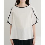 【natural couture】 【WEB限定】ハチワレスリーブ麻調ブラウス | NICE CLAUP / OLIVE des OLIVE OUTLET | 詳細画像3