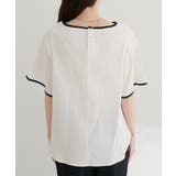 【natural couture】 【WEB限定】ハチワレスリーブ麻調ブラウス | NICE CLAUP / OLIVE des OLIVE OUTLET | 詳細画像5