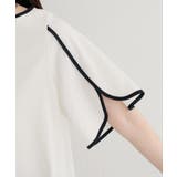 【natural couture】 【WEB限定】ハチワレスリーブ麻調ブラウス | NICE CLAUP / OLIVE des OLIVE OUTLET | 詳細画像8