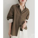 【natural couture】綿麻シアー長袖シャツ | NICE CLAUP / OLIVE des OLIVE　OUTLET | 詳細画像18 