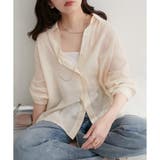 【natural couture】綿麻シアー長袖シャツ | NICE CLAUP / OLIVE des OLIVE　OUTLET | 詳細画像1 