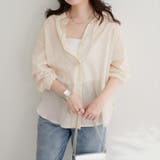 【natural couture】綿麻シアー長袖シャツ | NICE CLAUP / OLIVE des OLIVE　OUTLET | 詳細画像3 