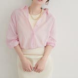 ピンク | 【natural couture】綿麻シアー長袖シャツ | NICE CLAUP / OLIVE des OLIVE　OUTLET