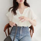 【natural couture】スキッパーフリル袖ブラウス | NICE CLAUP / OLIVE des OLIVE　OUTLET | 詳細画像2 