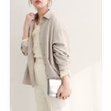 【natural couture】ピーチスキンオーバーサイズシャツ | NICE CLAUP / OLIVE des OLIVE　OUTLET | 詳細画像3 