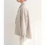 【natural couture】ピーチスキンオーバーサイズシャツ | NICE CLAUP / OLIVE des OLIVE　OUTLET | 詳細画像7 