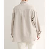【natural couture】ピーチスキンオーバーサイズシャツ | NICE CLAUP / OLIVE des OLIVE　OUTLET | 詳細画像8 