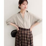 【natural couture】ピーチスキンオーバーサイズシャツ | NICE CLAUP / OLIVE des OLIVE　OUTLET | 詳細画像13 