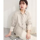 【natural couture】ピーチスキンオーバーサイズシャツ | NICE CLAUP / OLIVE des OLIVE　OUTLET | 詳細画像15 