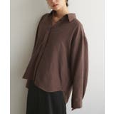 【natural couture】ピーチスキンオーバーサイズシャツ | NICE CLAUP / OLIVE des OLIVE　OUTLET | 詳細画像23 