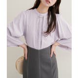 【natural couture】メタルチャーム付き7分袖フレア袖ブラウス | NICE CLAUP / OLIVE des OLIVE　OUTLET | 詳細画像1 