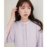 【natural couture】メタルチャーム付き7分袖フレア袖ブラウス | NICE CLAUP / OLIVE des OLIVE　OUTLET | 詳細画像6 