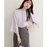 【natural couture】メタルチャーム付き7分袖フレア袖ブラウス | NICE CLAUP / OLIVE des OLIVE　OUTLET | 詳細画像8 