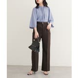 【natural couture】メタルチャーム付き7分袖フレア袖ブラウス | NICE CLAUP / OLIVE des OLIVE　OUTLET | 詳細画像17 