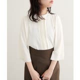 【natural couture】メタルチャーム付き7分袖フレア袖ブラウス | NICE CLAUP / OLIVE des OLIVE　OUTLET | 詳細画像2 