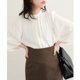 オフ | 【natural couture】メタルチャーム付き7分袖フレア袖ブラウス | NICE CLAUP / OLIVE des OLIVE　OUTLET