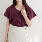 接触冷感ドレープフリルカットソーブラウス | NICE CLAUP / OLIVE des OLIVE　OUTLET | 詳細画像29 