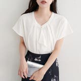 接触冷感ドレープフリルカットソーブラウス | NICE CLAUP / OLIVE des OLIVE　OUTLET | 詳細画像1 