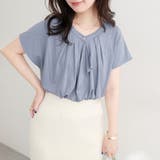 接触冷感ドレープフリルカットソーブラウス | NICE CLAUP / OLIVE des OLIVE　OUTLET | 詳細画像17 