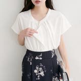 オフ | 接触冷感ドレープフリルカットソーブラウス | NICE CLAUP / OLIVE des OLIVE　OUTLET