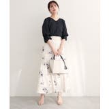 【natural couture】麻レーヨンタック袖ブラウス | NICE CLAUP / OLIVE des OLIVE　OUTLET | 詳細画像17 